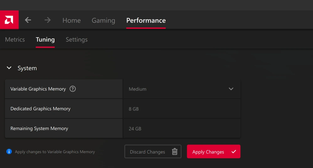 AMD uvádí Variable Graphics Memory: notebookům lze uživatelsky nastavit VRAM