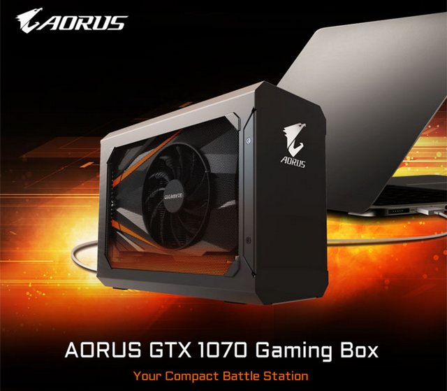 Gigabyte Aorus GTX 1070 Gaming Box: dostupné externí GPU