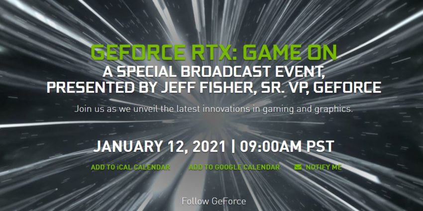 NVIDIA ohlašuje na leden GeForce RTX ‘Special Broadcast’, o čem bude?