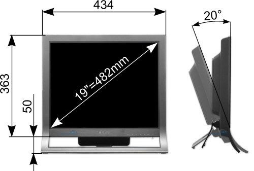 Megatest 19" LCD: SONY SDM-HS95PR