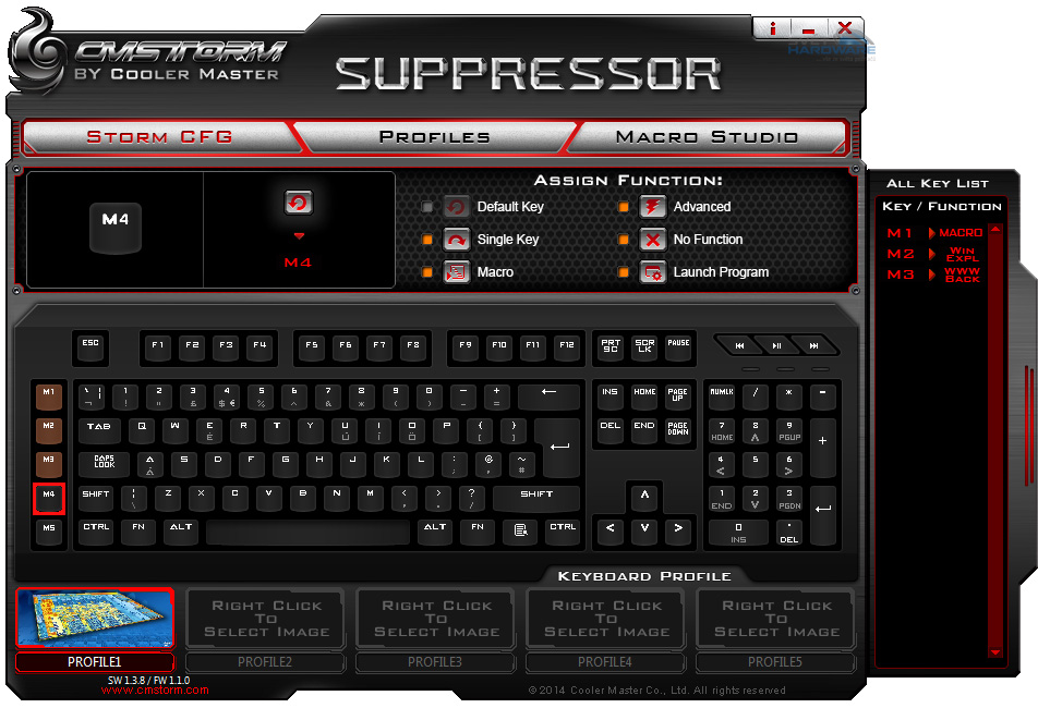 CM Storm Suppressor: podsvícená a programovatelná