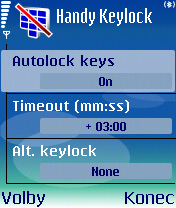 Handy Keylock & Handy Alarm – když Symbian nestačí