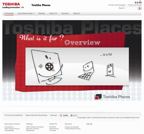 Portál Toshiba Places s mnoha službami přichází