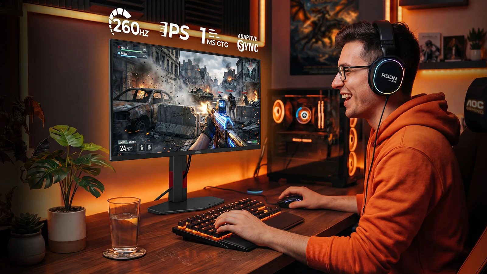 AOC uvedl malý 24,5" herní monitor Gaming 25G4ZR s 260 Hz