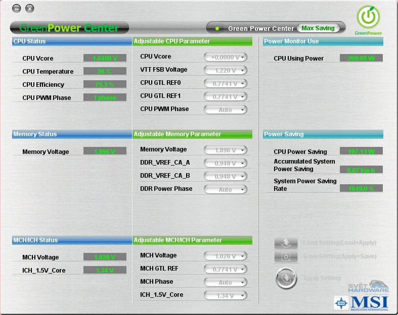 MSI P45 Platinum: DrMOS operuje