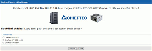 Týdenní šance s Chieftecem (6. - 12.12.)