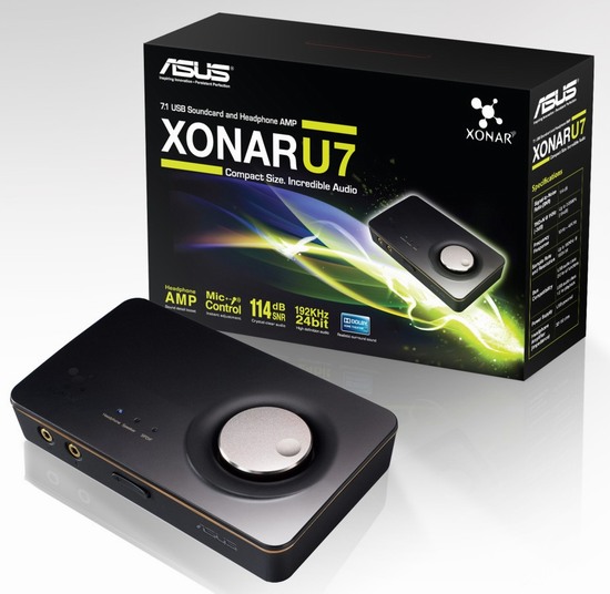 Asus Xonar U7: externí zvukovka a sluchátkový zesilovač