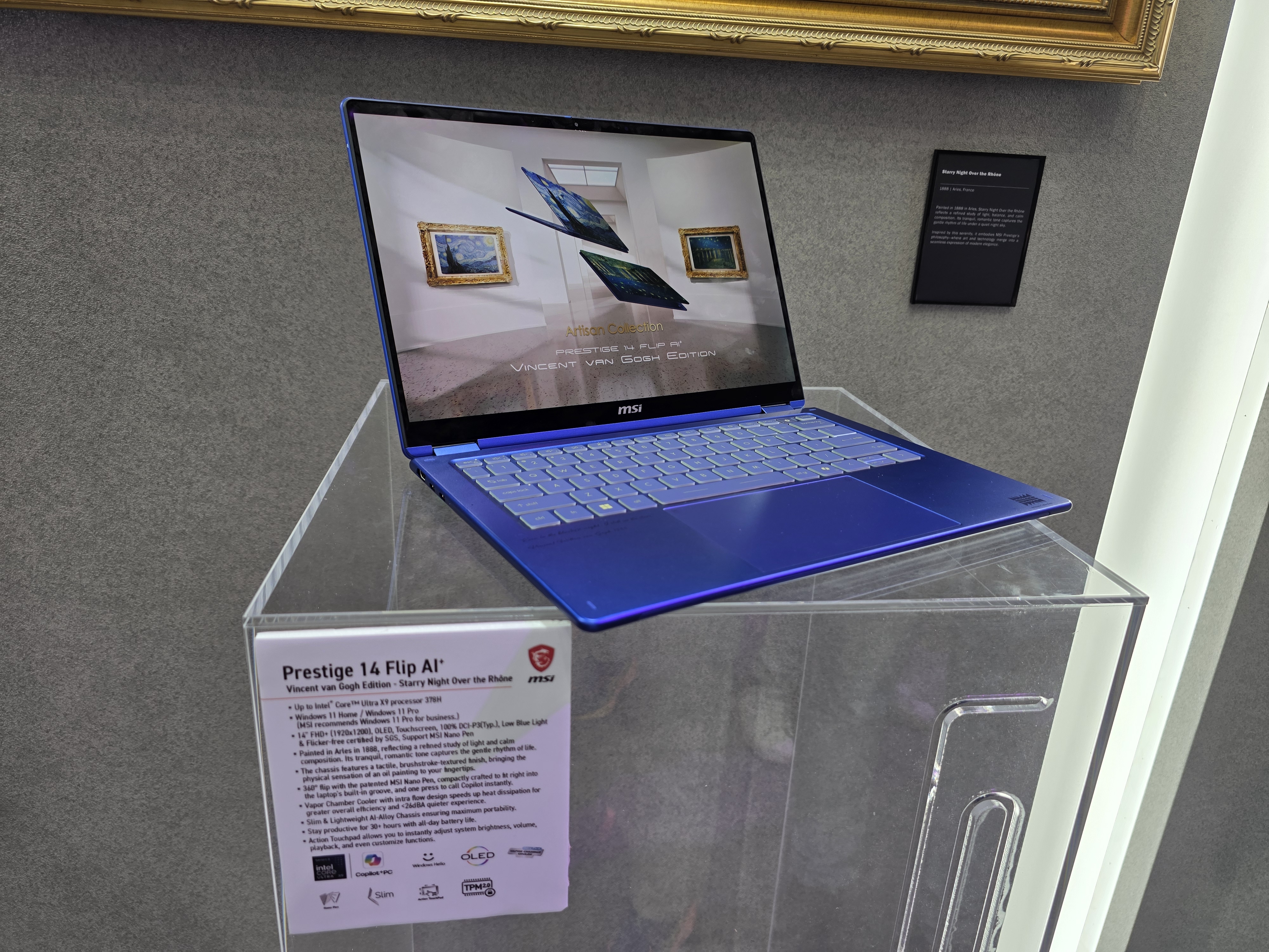MSI Prestige 14 Flip AI+ Vincent van Gogh Edition