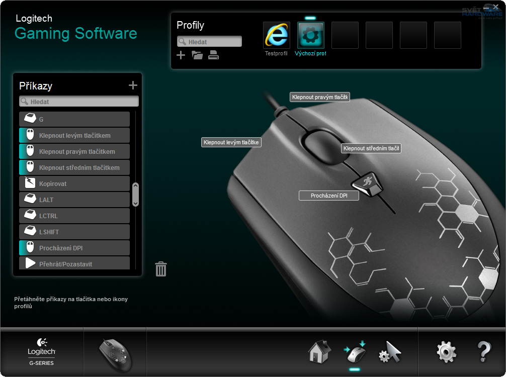 Logitech G100s: herní myš jednoduše