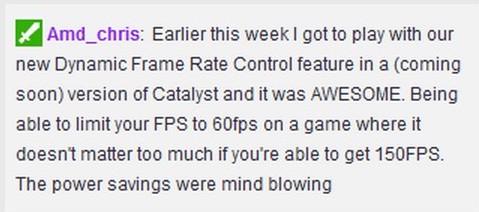AMD pracuje na omezovači výkonu DFRC