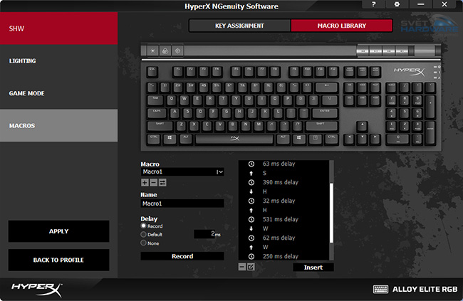 HyperX Alloy Elite RGB: to nejlepší od Kingstonu