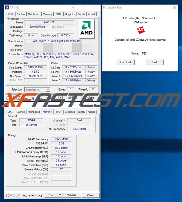 Další testy Ryzen 7 1700X: nyní Cinebench, 3DMark a CPU Mark
