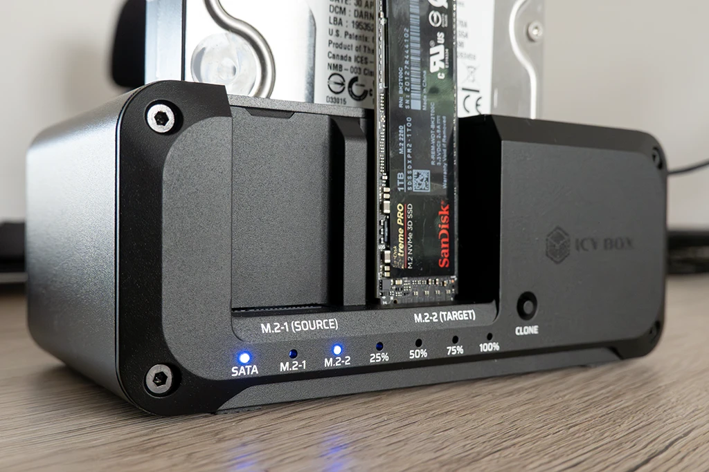 Icy Box CloneStation M.2 NVMe and SATA to M.2 NVMe
