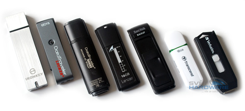 Sedmero zabezpečených flash disků