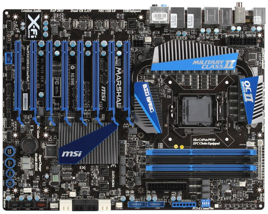 MSI uvádí Big Bang Marshal P67 s osmi sloty PCIe x16