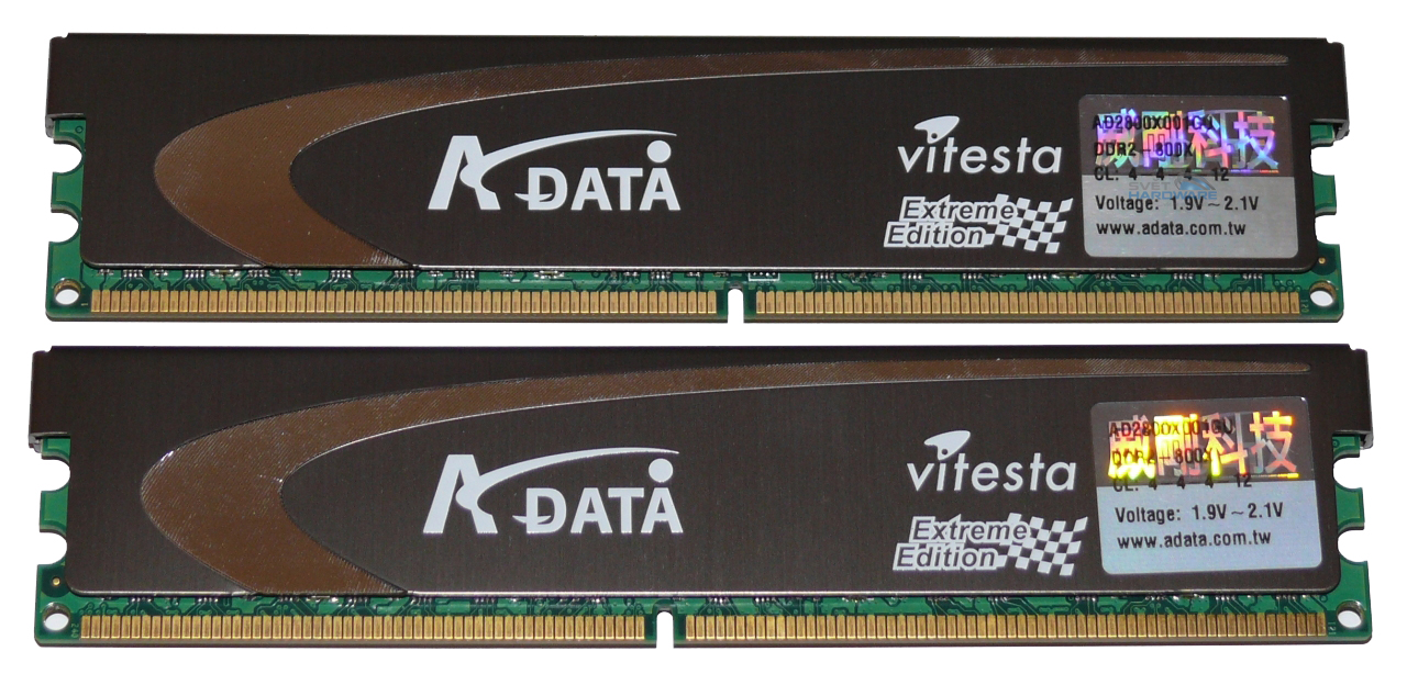 A-Data Vitesta Extreme Edition 800X (2x 1024 MB)