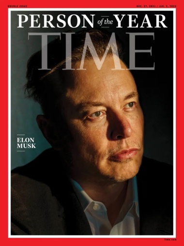 Elon Musk se stal Osobností roku 2021 magazínu Time