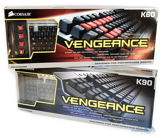 Corsair Vengeance K60/K90: klávesnice v hliníku