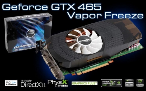 Inno3D zařazuje do nabídky GeForce GTX 465 OC Vapor Freeze