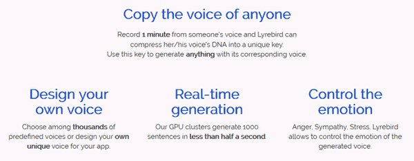 Lyrebird umí zkopírovat hlas kohokoliv z minutového záznamu