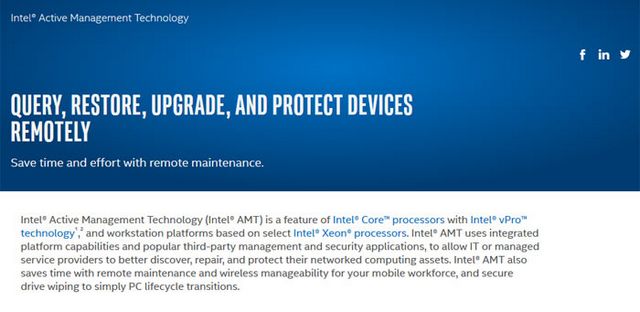 Intel opravil 9 let starou bezpečnostní chybu ve vPro, o níž prý věděl