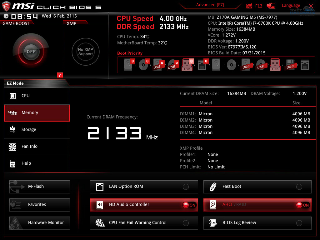 MSI Z170A Gaming M5: střední třída s USB 3.1 typ C