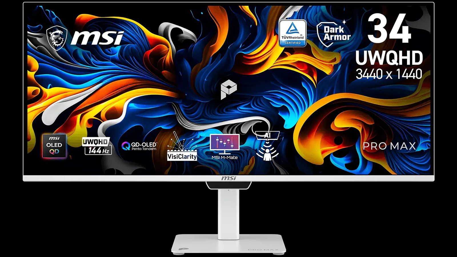 Monitor MSI PRO MAX 341QPXW14G přináší 3-Device KVM Switch