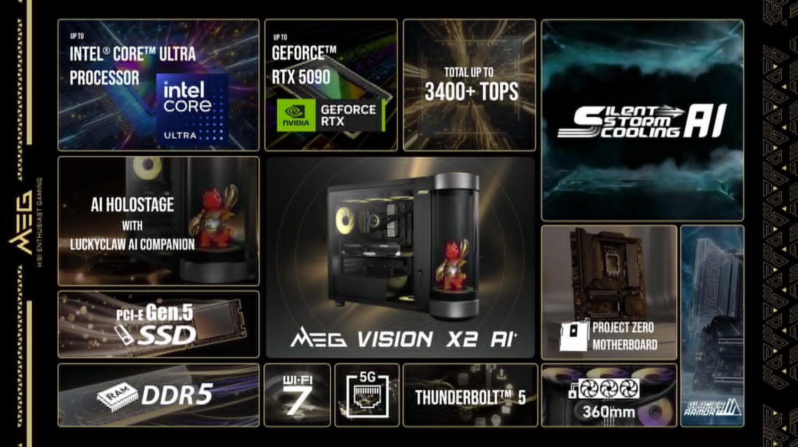 MSI ukázalo nové PC s hologramem a monitory s vlastní AI