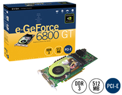 eVga představuje grafickou kartu GeForce 6800GT s pamětí 512MB