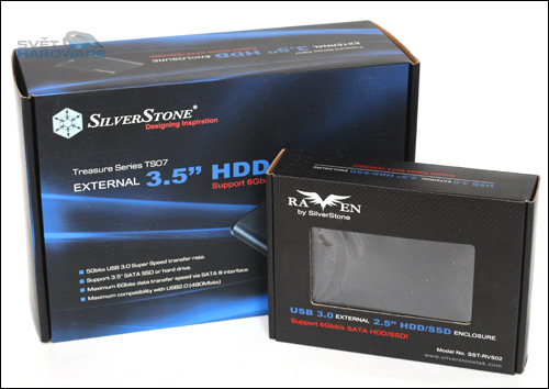 SilverStone a dva HDD boxy s USB 3.0