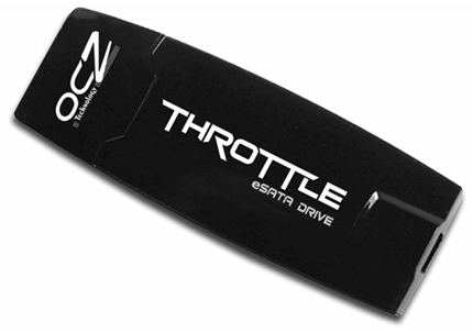 OCZ představuje eSATA disk s názvem Throttle