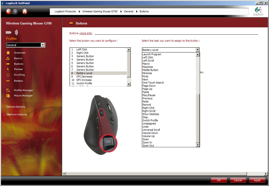 Logitech G700: bezdrátový hráč