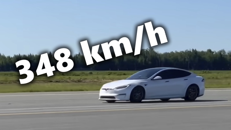 Letištní dráha nestačila: hacknutá Tesla Model S Plaid dosáhla "jen" 348 km/h