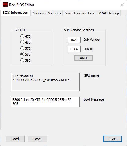 RBE: editor BIOSu nyní i pro Radeony Polaris