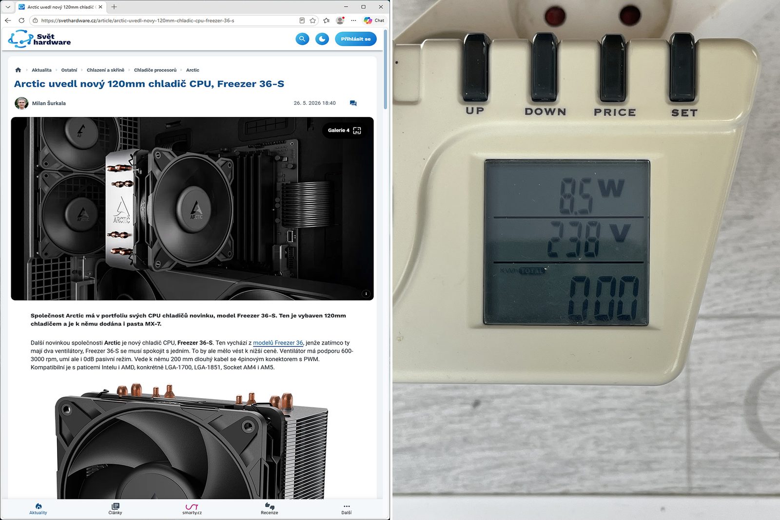 Test mini počítače Arctic Senza AI 370 – neslyšný a neviditelný