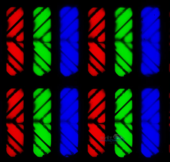 Makrosvět LCD obrazovky