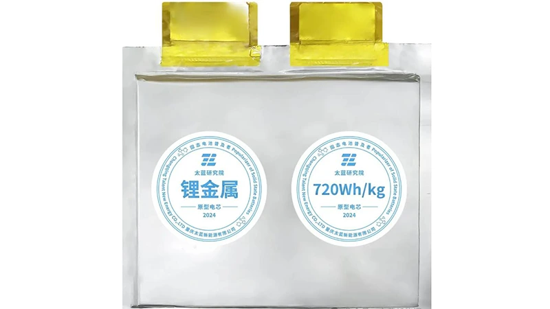 Čínský startup Tailan New Energy má údajně solid-state baterii s hustotou 720 Wh/kg