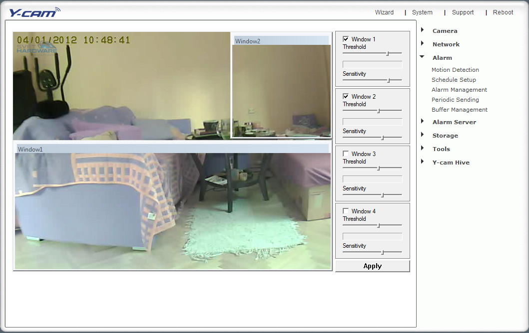 Y-Cam Black S: noční hlídač