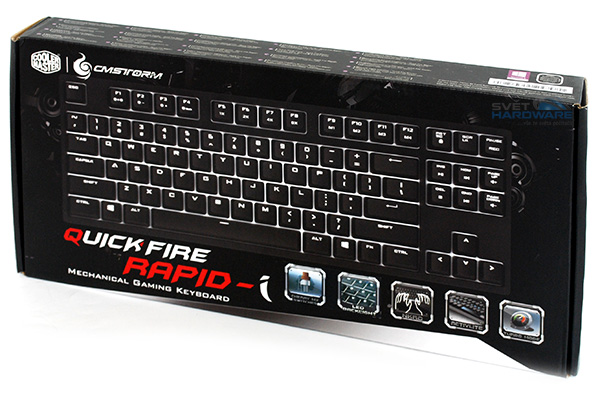 CM Storm Quick Fire Rapid-i: Cherry MX s podsvícením