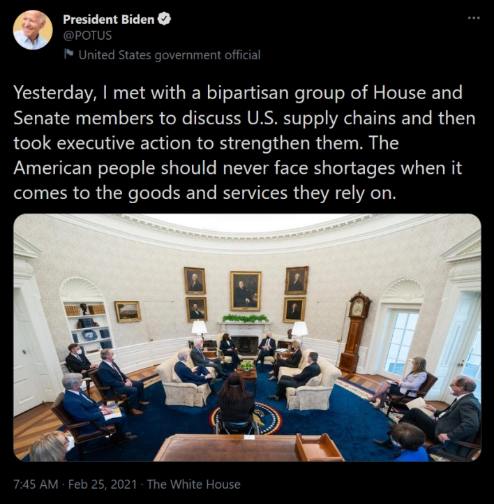 Prezident Biden chce napumpovat do výroby čipů v USA 37 mld. USD