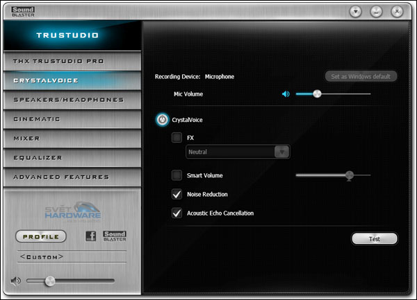 Creative Recon3D Omega a Tactic3D Wrath v testu