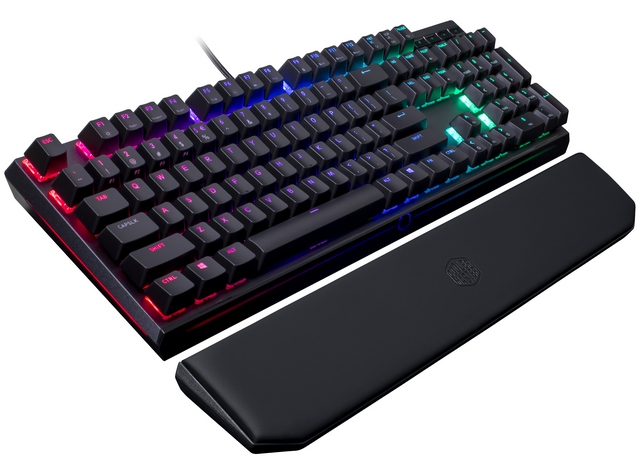 CM MasterKeys MK750: herní klávesnice s podložkou, podsvícením i USB C