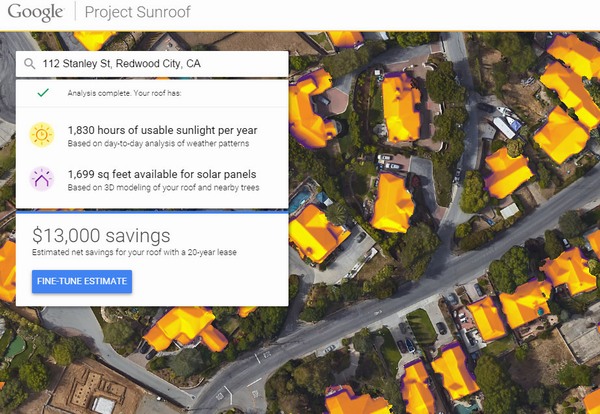 Google Project Sunroof: kolik energie dá vaše střecha?