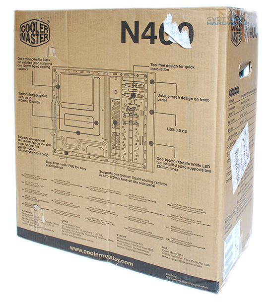 Cooler Master N400: levný elegán