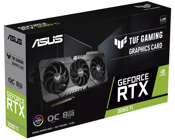 Asus představuje GeForce RTX 3060 Ti s rychlejšími pamětmi GDDR6X