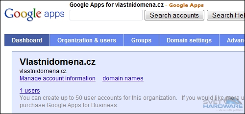 Vše o Google Apps - 2. díl: Doména a konfigurace