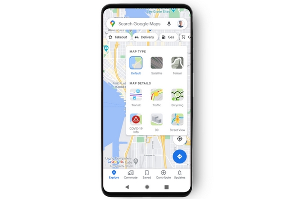 Google začal zobrazovat užitečná data o koronaviru přímo v Mapách