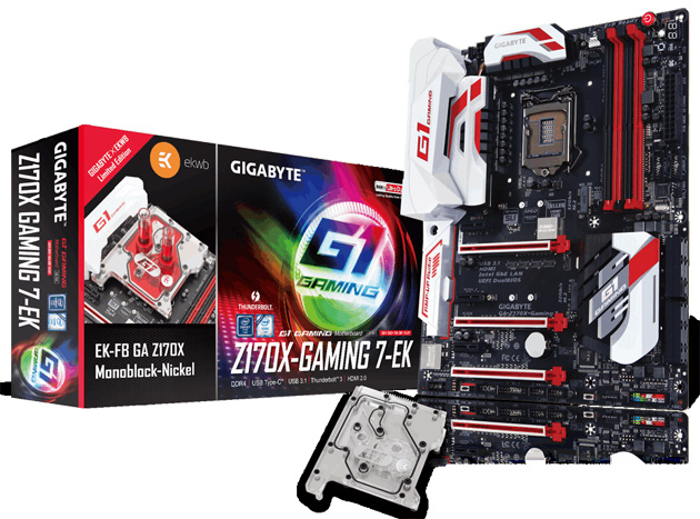 Gigabyte a EKWB uvádí desky s X99 a Z170 a vodním blokem