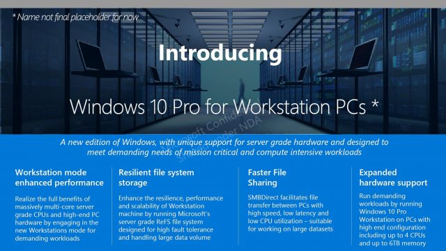Microsoft chystá novou verzi Windows 10 pro pracovní stanice