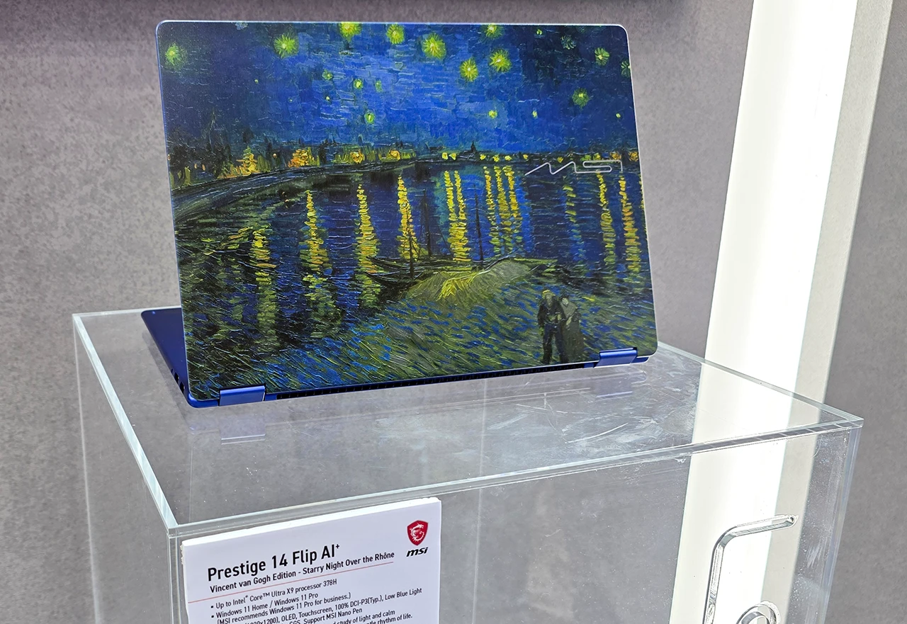MSI Prestige 14 Flip AI+ Vincent van Gogh Edition
